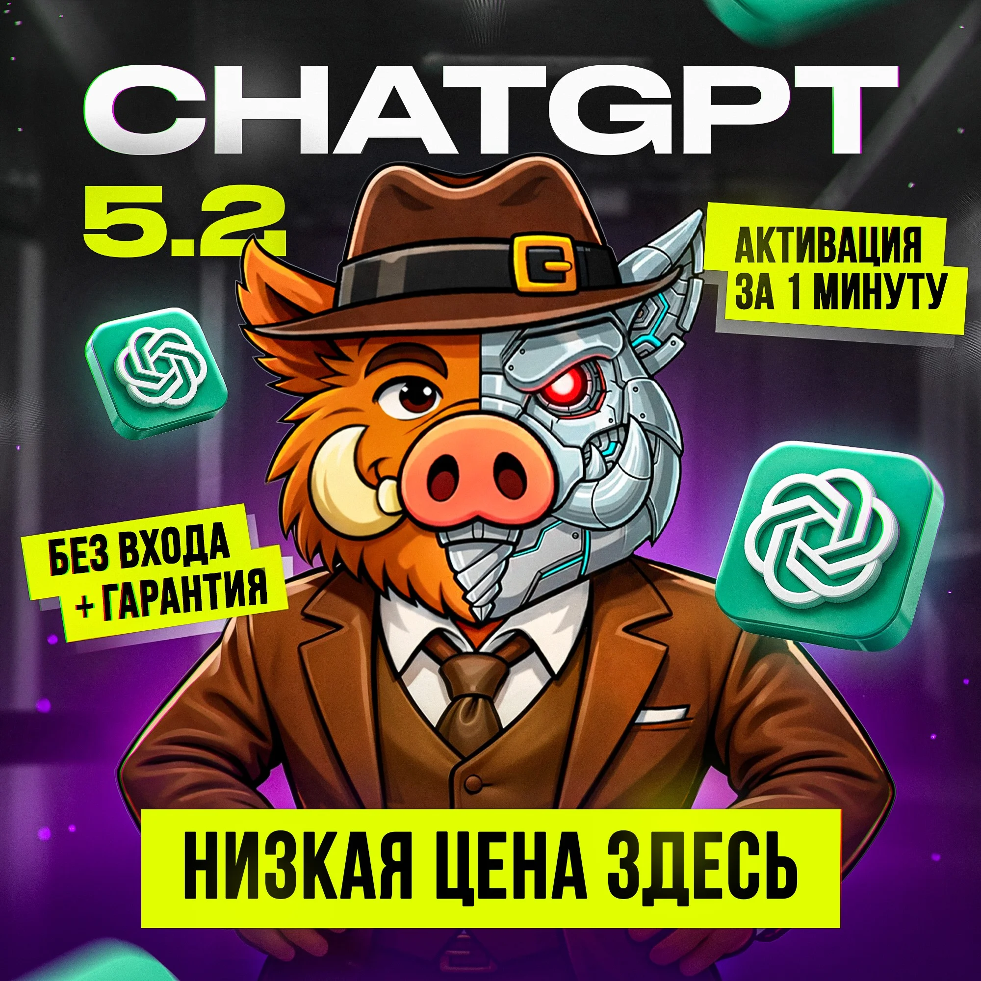 Купить хит 24 7 ChatGPT 5.5 Plus GO PRO быстро продление официально с
