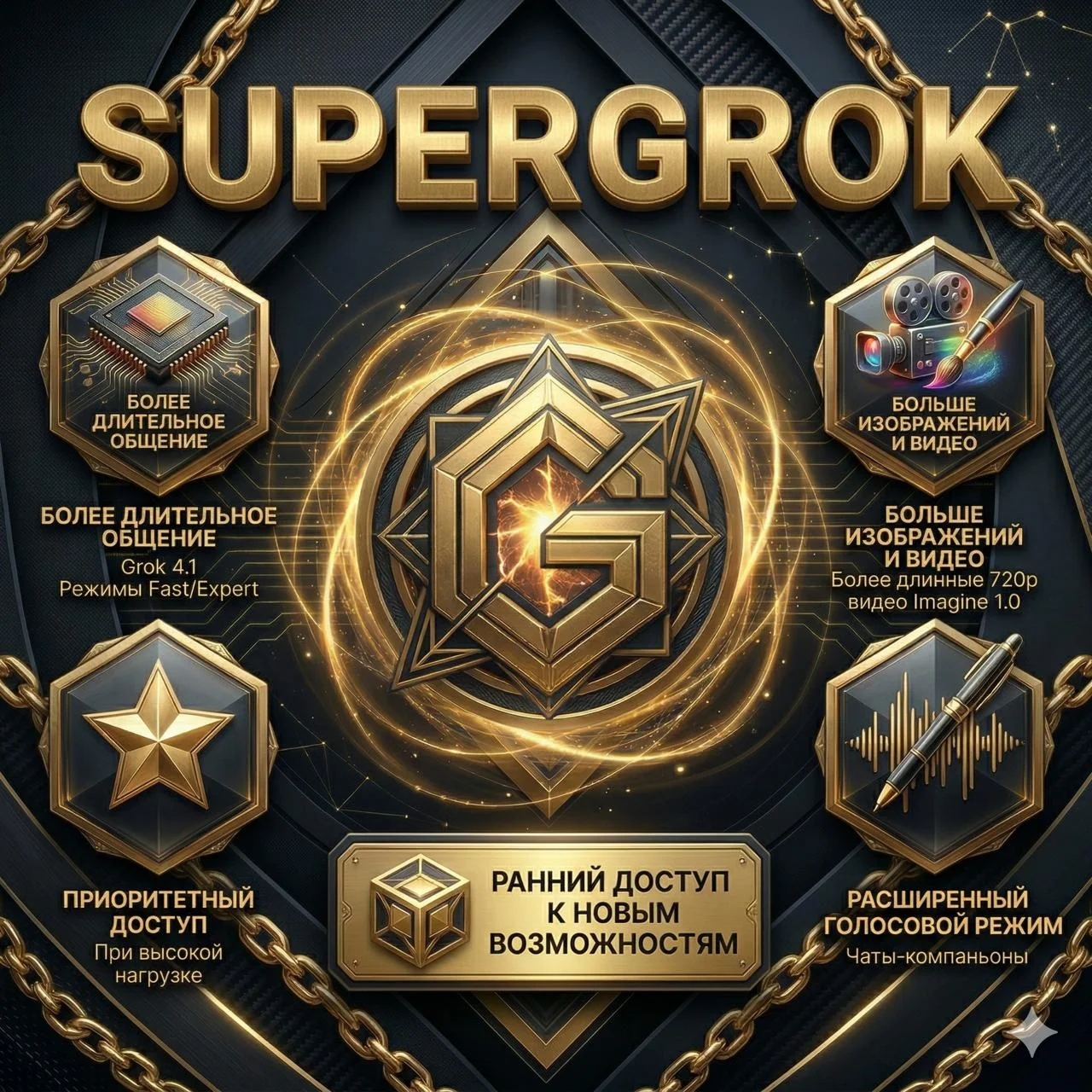 АВТОВЫДАЧА 24/7 | Grok xAI | SuperGrok | ПОДПИСКА 1, 3, 6 МЕСЯЦЕВ | ГАРАНТИЯ