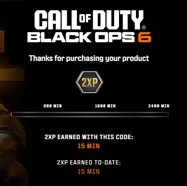 2xp 2wxp 60 min cod 6 global ключ активации с мгновенной доставкой и г