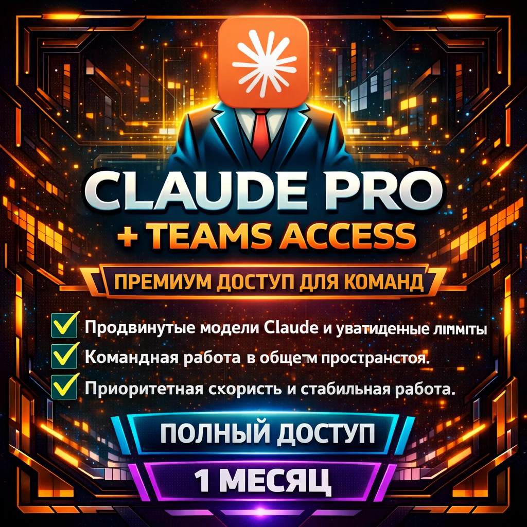 Подписка Claude Pro | Без регистрации | Доступ на 1 месяц | Быстрая доставка | Гарант