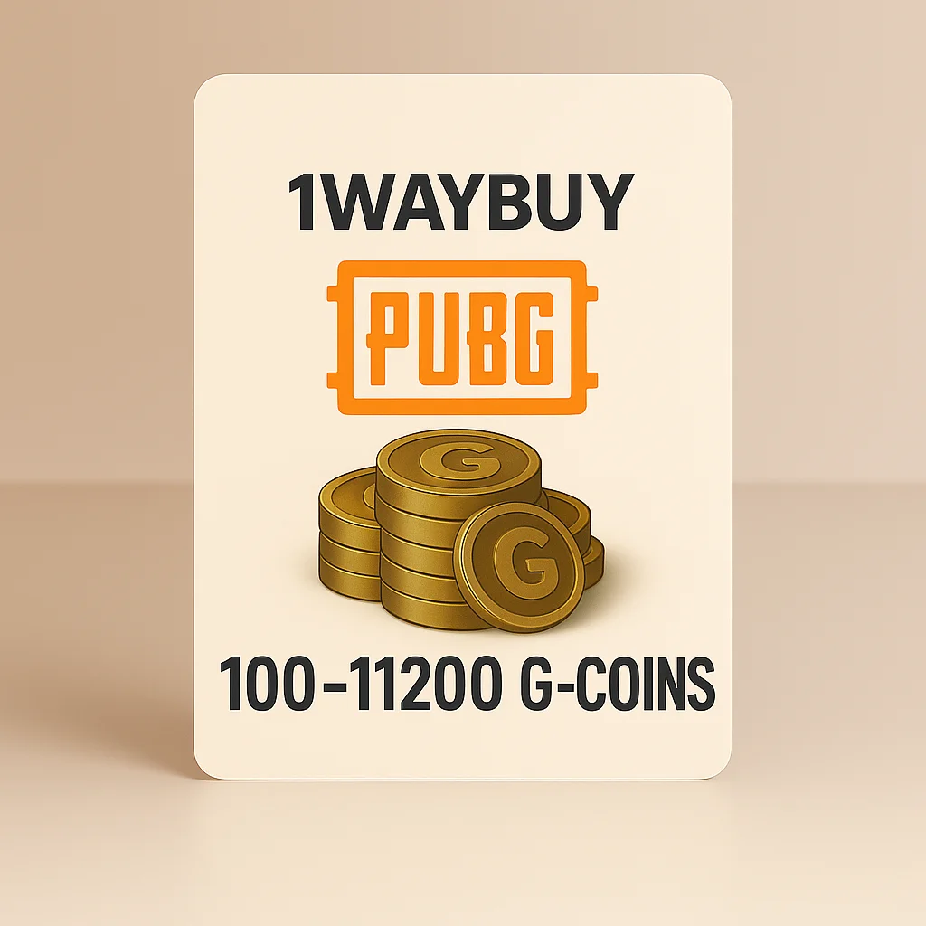 PUBG G-coins 100 510 1050 2700 5500 11200 пабг код мгновенно - Гаранти